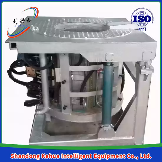 Mittelfrequenz-Aluminiumgehäuse 0,75 t Induktionsofen Kupferschmelzanlage Chinesische Fabrik